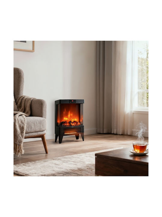Adler Floor Electric Fireplace 2000W 32.8x18cm Black