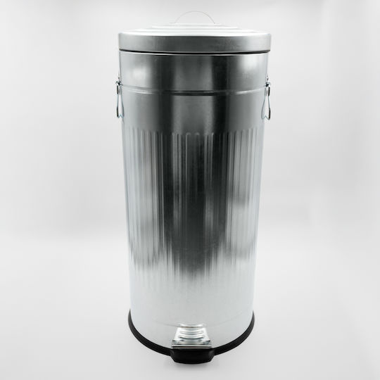 Sidirela Trendy Abfalleimer Abfall Metallisch mit Pedal 30Es 1Stück
