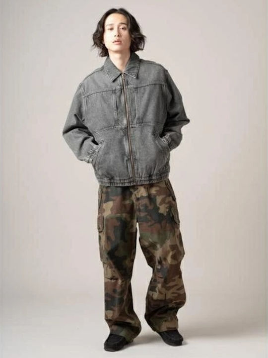 Trousers Cargo in Baggy Line Multicolour