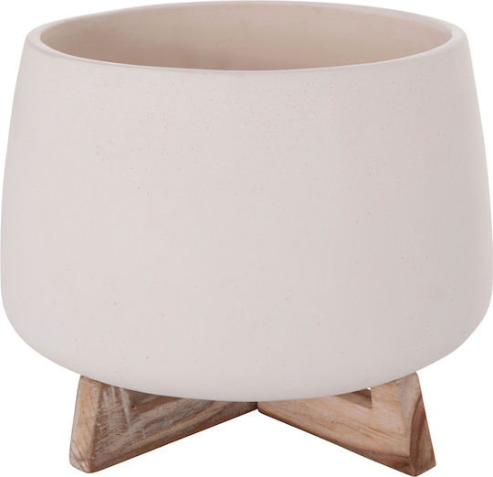 HomeMarkt Topf Beton White 29x29x23cm.