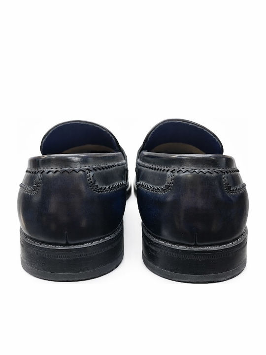 Pantofi Eleganți Pentru Bărbați Din Piele Navy