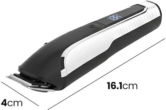 Avizar 5w Презареждаема Usb Безжична Многофункционална Машинка За Подстригване Led Дисплей Бял Черен