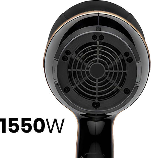 Uscător de Păr Avizar 1550W Aer Cald Rece Funcție Reducere Zgomot Negru