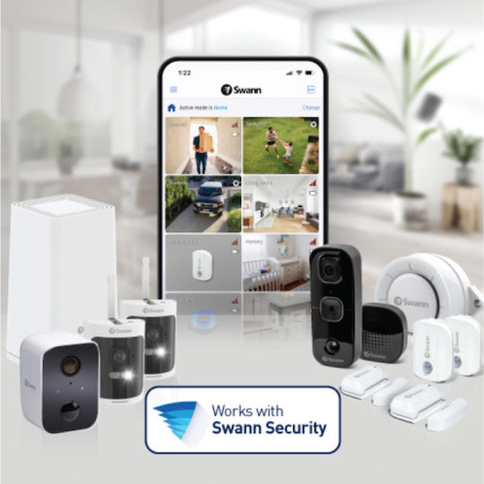 Swann Система за наблюдение 4 Камери Камери IP 8MP с Записващо устройство NVR & Твърд диск 1TB