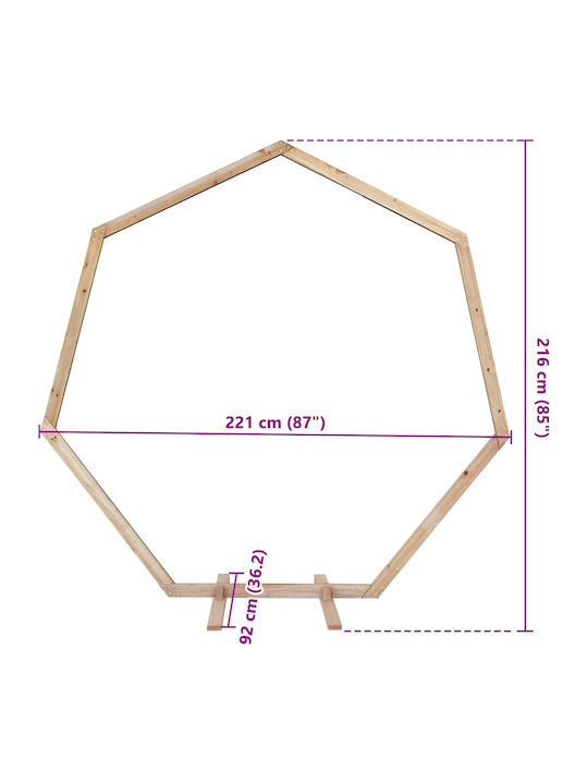 vidaXL Hochzeitsdekoration aus Holz 4530gr