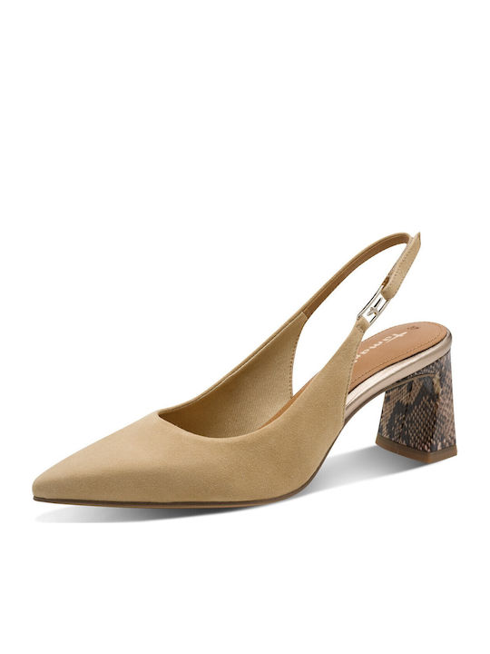Anatomic Tabac Brown Heels with Strap