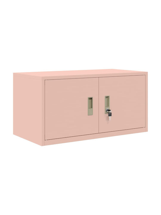 Ντουλάπι Γραφείου Μεταλλικό Ροζ 80x40x40cm
