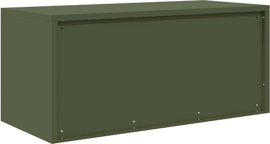 Metallisches Büroaufbewahrungsschubladenschrank Grün 90x40x40cm