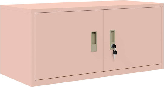 Metallisches Büroaufbewahrungsschubladenschrank Rosa 90x40x40cm