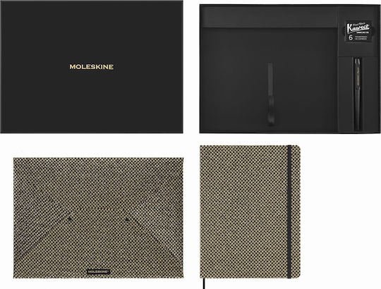 Moleskine Caiet B5 Cu Dungi Auriu