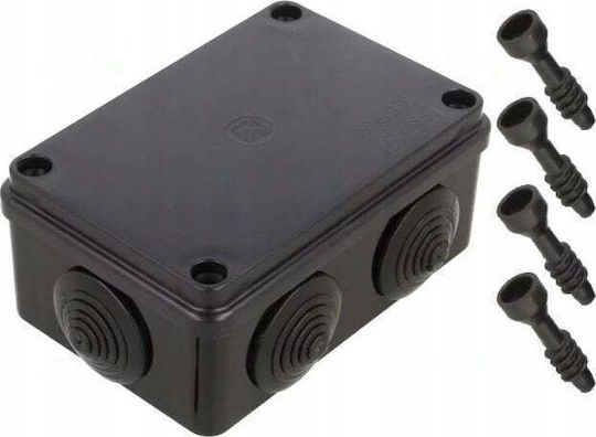 PAWBOL Surface Mounted Electrical Box Watertight IP65 in Black Color