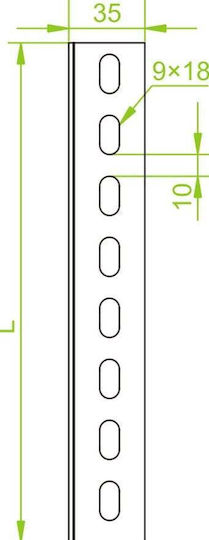 Baks Perforated Angle Bracket Ktd35h35/2 35x35mm 620420