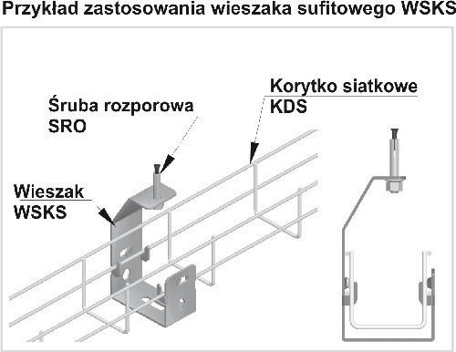 Baks Ceiling Hanger Wsks100 100mm Zinc Steel 903600