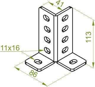 Baks Pvk 40mm Channel Base 661306