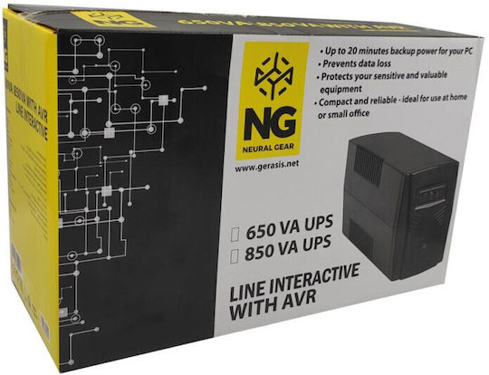 NG AVR UPS 850VA 510W с 2 Schuko AC Гнезда