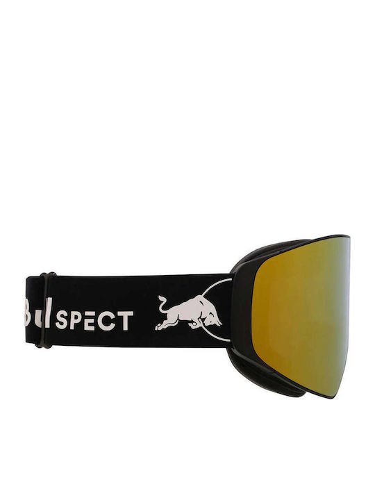 Red Bull Spect Ски & Сноуборд Маска Детска Черен с Леща Димен в Цвят Черен
