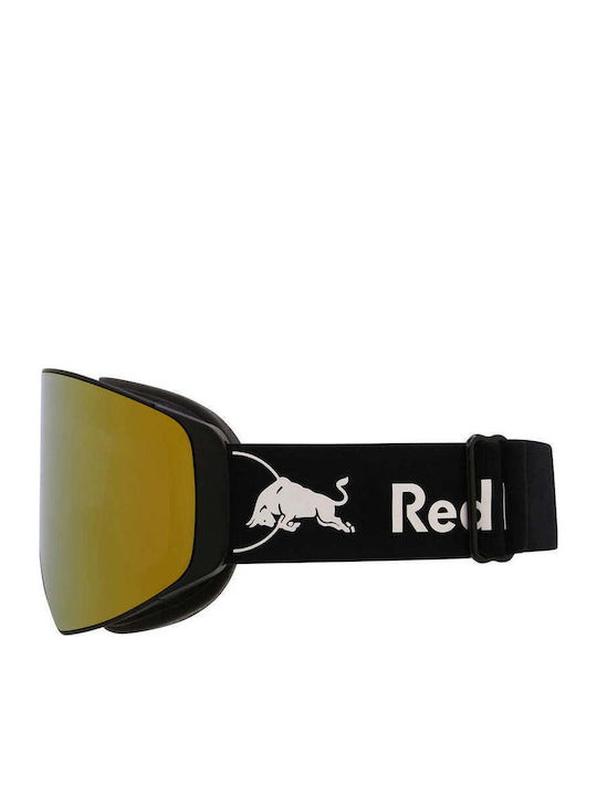 Red Bull Spect Ски & Сноуборд Маска Детска Черен с Леща Димен в Цвят Черен