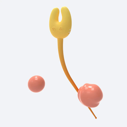 Oh Collective Glow Pulse Dual Precision Clitoral Vibrator Foreplay Tickler Amber Peach