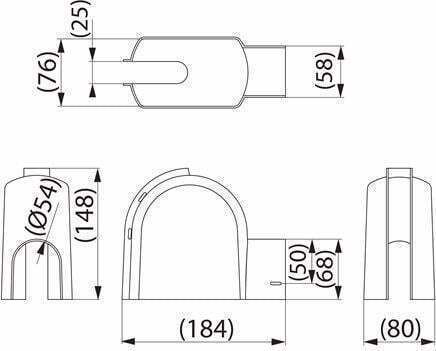Ensto Bird Protection Cover Cable Heads Surge Arresters Set 3 Pcs Sp46.3