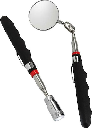 Inspection Tool Set Telescopic Rod Magnet Led + Rod Mirror Carguard