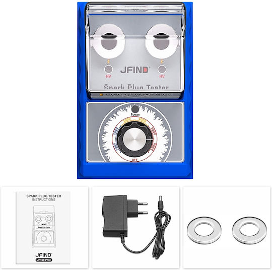 Tester Bujii Mașini Motociclete Jfind Jf109 Pro 2 Testare Simultană Găuri Reglaj Rpm 1000-6000 Performanță Aprindere Analiză Diagnostic Carcasă De Protecție