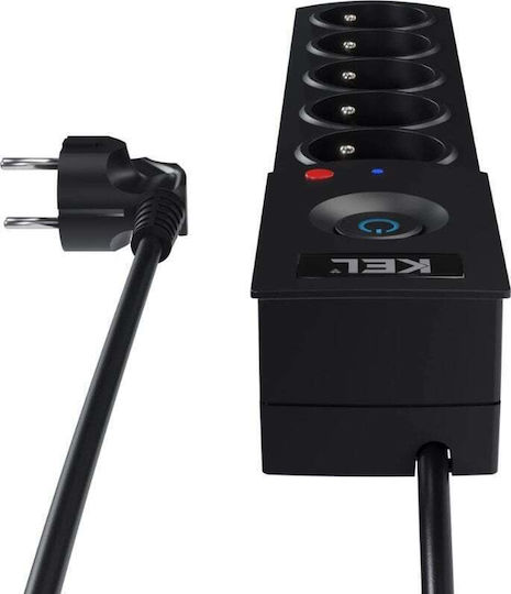 Plastrol Power Strip with Surge Protection 5 Positions with Cable 3m