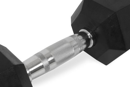 Optimum Hexagon Rubber Dumbbell Weight 1 x 25kg