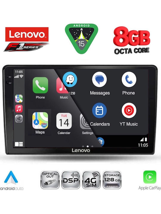 Lenovo Car Audio System for Alfa Romeo Giulietta 2014-2020 (Bluetooth/USB/WiFi/GPS/Apple-Carplay/Android-Auto) with Touch Screen 10"