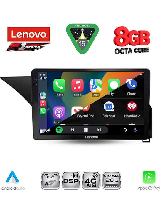 Lenovo Car Audio System for Mercedes-Benz E Class 2012-2014 (Bluetooth/USB/WiFi/GPS/Apple-Carplay/Android-Auto) with Touch Screen 10"