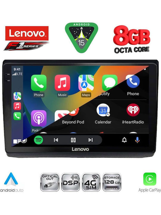 Lenovo Car Audio System for Opel Vivaro Renault Trafic Nissan Primastar 2004-2015 (Bluetooth/USB/WiFi/GPS/Apple-Carplay/Android-Auto) with Touch Screen 10"
