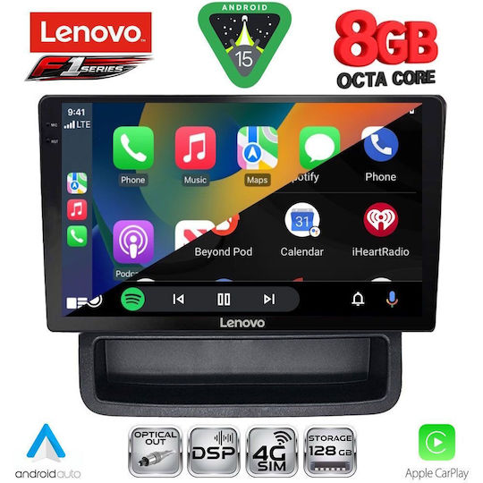 Lenovo Car Audio System for Opel Vivaro Renault Trafic Nissan Primastar 2004-2015 (Bluetooth/USB/WiFi/GPS/Apple-Carplay/Android-Auto) with Touch Screen 10"