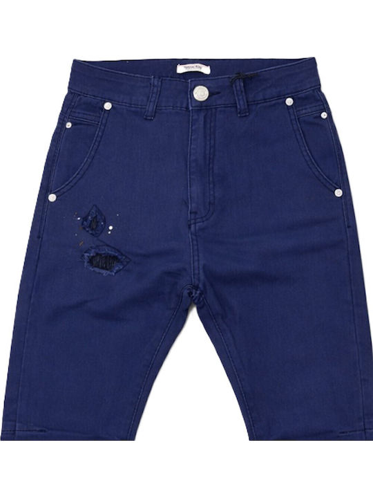 Kids Trousers Fabric Navy