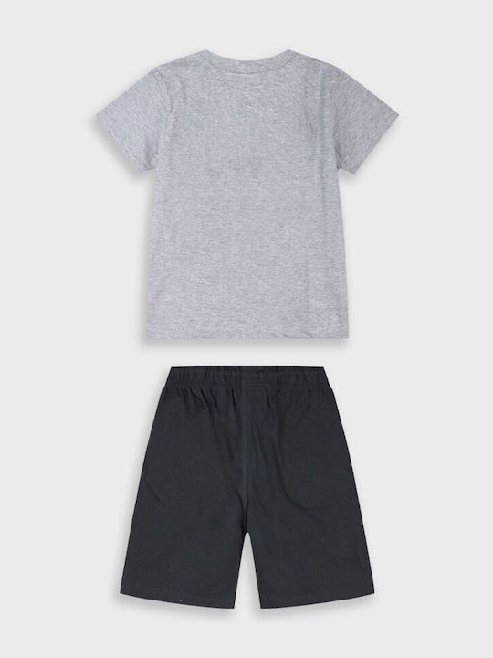 Energiers Kids Set with Shorts Grey Melange 2 Pieces