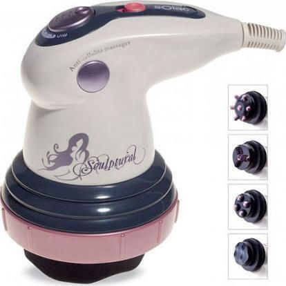 Roller Massage for the Head & the Body against Cellulite with Infrared Heat