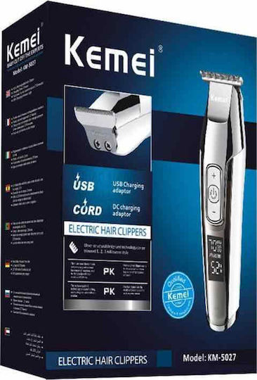 Kemei KM-5027 Aparat de Ras Electric Față Reîncărcabil / Cu cablu