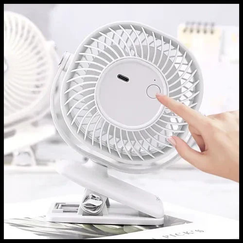 Hoomei Ventilator De Mână USB Alb HM-8492S