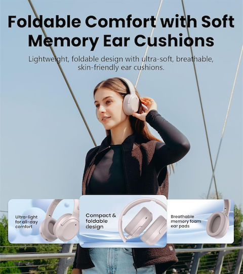Edifier W820NB Plus v2.0 Kabellos / Kabelgebunden Über Ohr Kopfhörer mit 49 Stunden Betriebszeit Rosa