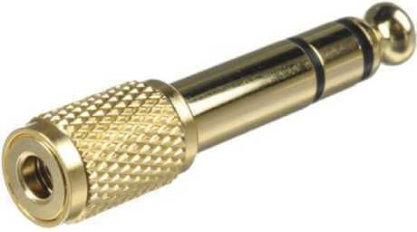 DeLock Converter 3.5mm male to 6.3mm female Gold 1pcs 65360
