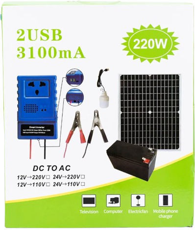 Solar Lighting System Solar Lamp with USB Charger 11100
