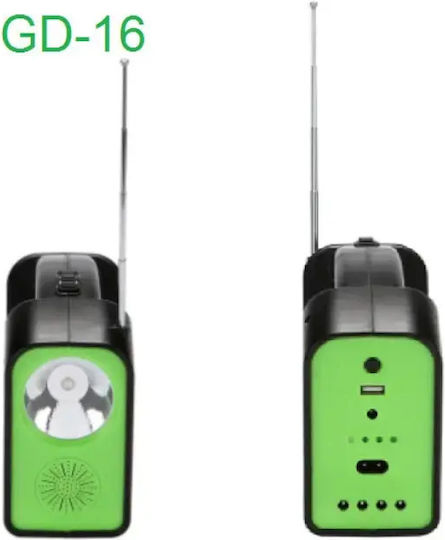 Sistem De Iluminat Solar Cu Obiectiv 3 Becuri Radio Și Încărcător USB GD-16