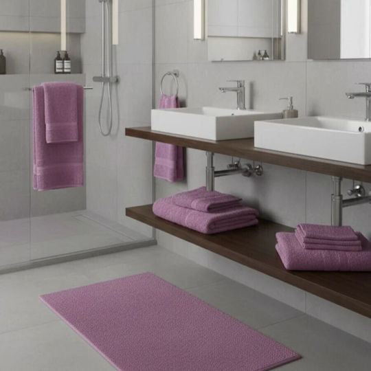 Pucioasa Προσώπου 50x90εκ. Purple Βάρους 600gr/m²