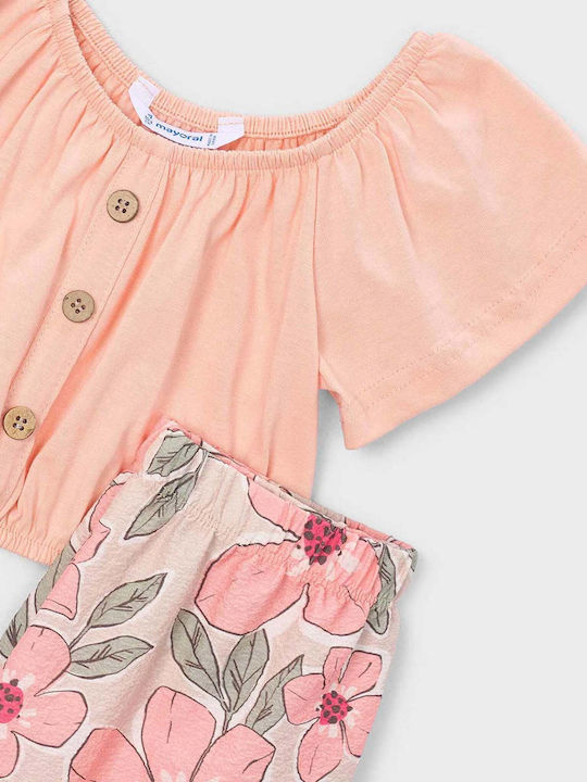 Kids Sweatpants Set Salmon 2 Pieces