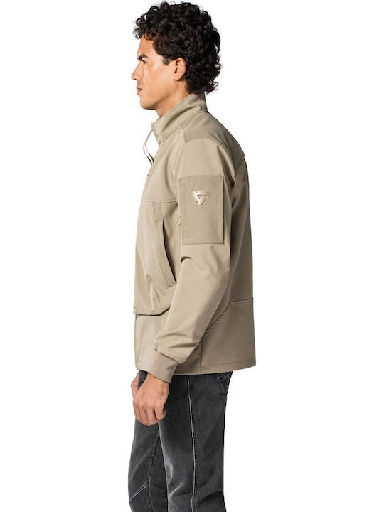 Rev'IT Atwater WB Winter Men's Motorcycle Jacket Softshell Waterproof Sand
