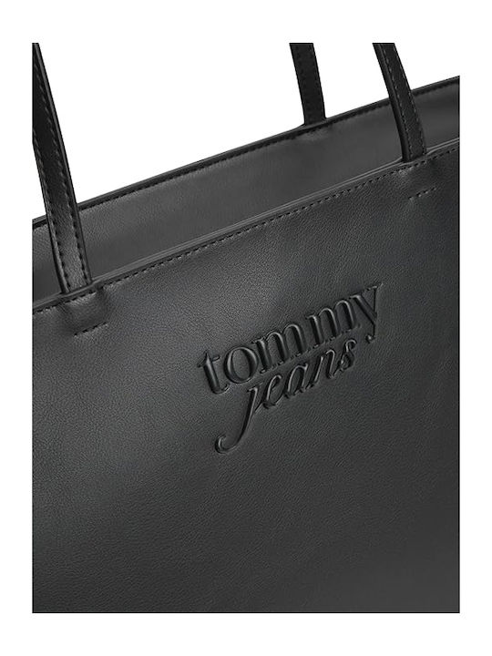 Leather Women's Tote Handbag Black AW0AW18455 BDS