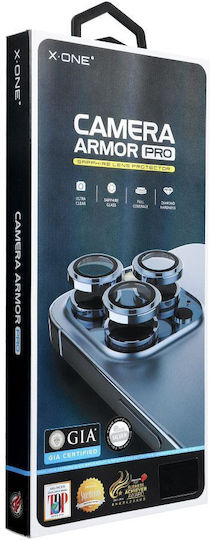 X-One Sapphire Camera Armor Pro Camera Protection Tempered Glass Silver for Galaxy S26 Ultra