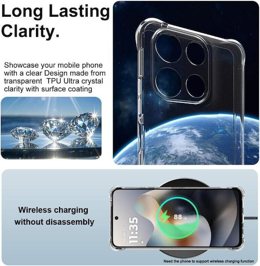 Imak Umschlag Rückseite Silikon Transparent (Moto G56)