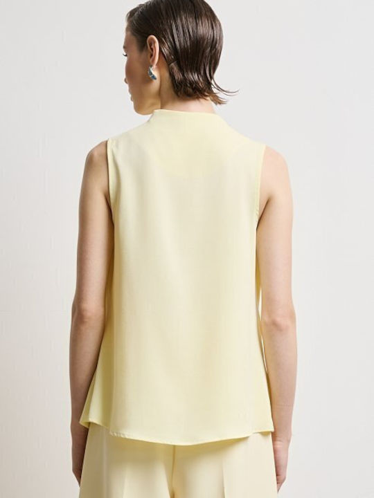 Women's Blouse Sleeveless Yellow