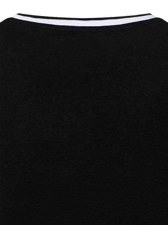 Damen Bluse mit 3/4 Ärmel Black