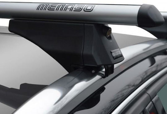 Menabo Aluminum Car Roof Bars Tiger XL Silver 131.5 Cm Silver Color BMW X5 E70 5 Doors 2010>2013 Flush Or Raised Rails 2 Pieces 8500/MB Menabo MP.8500/MB-23