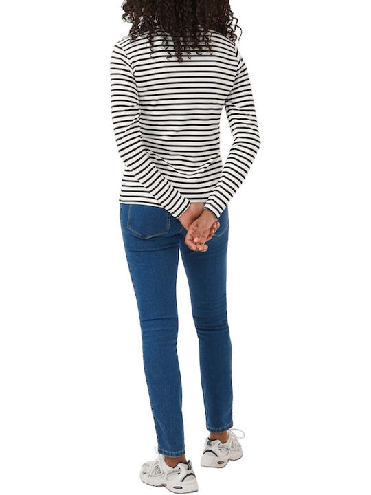 Women's Blouse Striped Blue
